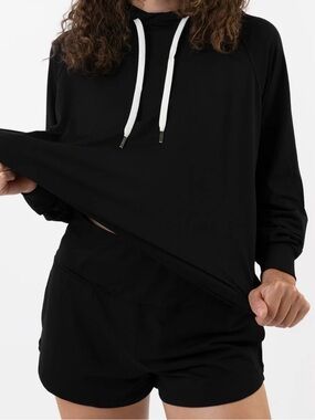 Feat The Standard Black Hoodie Pullover with Pockets Size Large NWOT